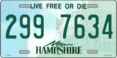 NH license plate 2997634