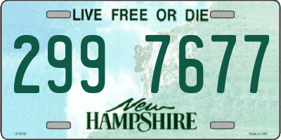 NH license plate 2997677
