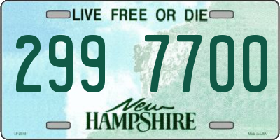 NH license plate 2997700