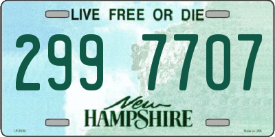 NH license plate 2997707