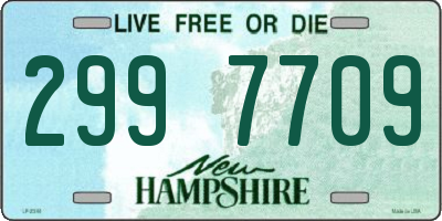 NH license plate 2997709