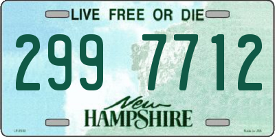 NH license plate 2997712