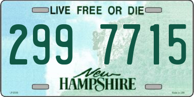 NH license plate 2997715