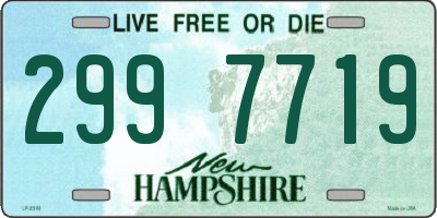 NH license plate 2997719
