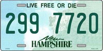 NH license plate 2997720