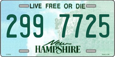 NH license plate 2997725
