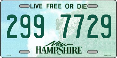 NH license plate 2997729