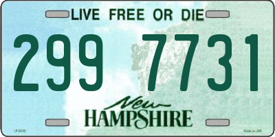 NH license plate 2997731