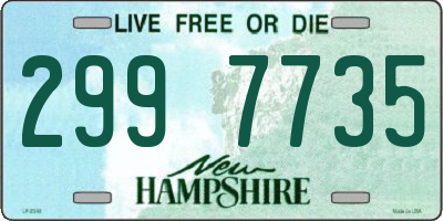 NH license plate 2997735