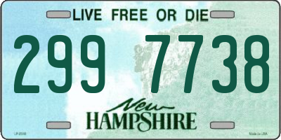 NH license plate 2997738