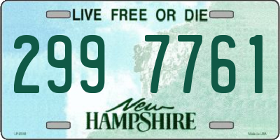 NH license plate 2997761