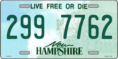 NH license plate 2997762