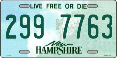 NH license plate 2997763