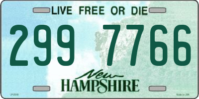 NH license plate 2997766