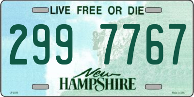 NH license plate 2997767
