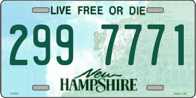 NH license plate 2997771