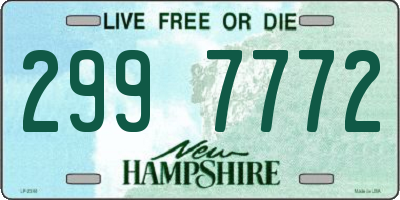 NH license plate 2997772