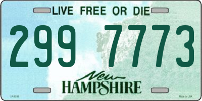 NH license plate 2997773