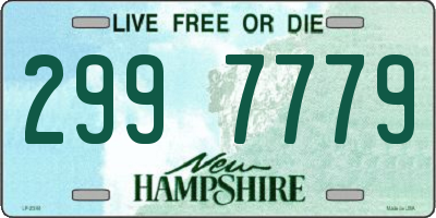 NH license plate 2997779
