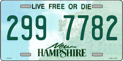 NH license plate 2997782