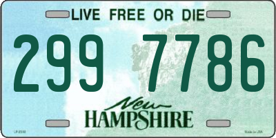 NH license plate 2997786