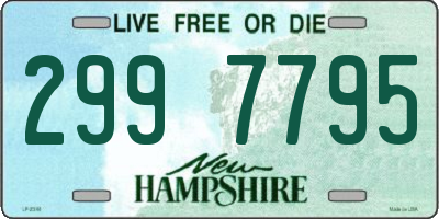 NH license plate 2997795