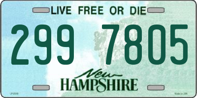 NH license plate 2997805