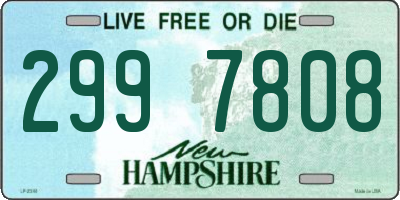 NH license plate 2997808
