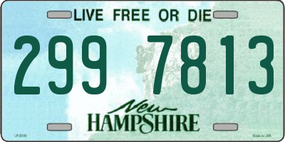 NH license plate 2997813