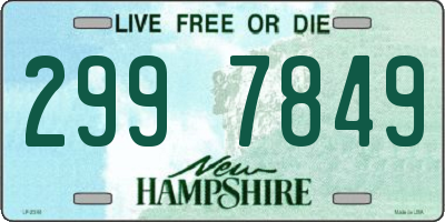 NH license plate 2997849