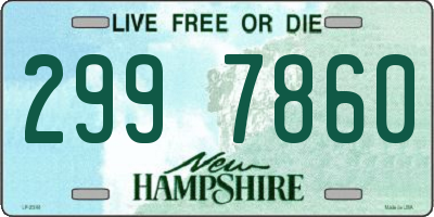 NH license plate 2997860