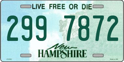 NH license plate 2997872