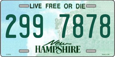 NH license plate 2997878