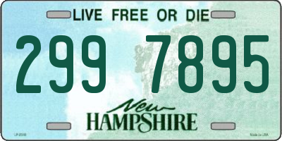NH license plate 2997895