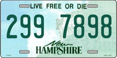 NH license plate 2997898