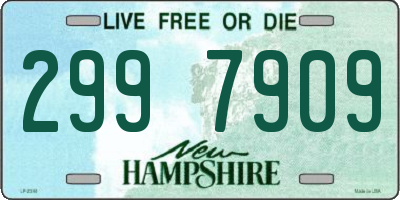 NH license plate 2997909