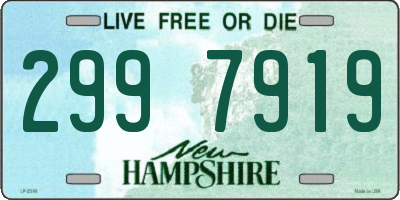 NH license plate 2997919