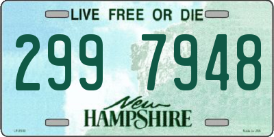 NH license plate 2997948