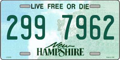 NH license plate 2997962