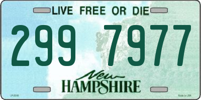 NH license plate 2997977