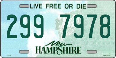 NH license plate 2997978