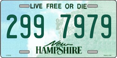 NH license plate 2997979