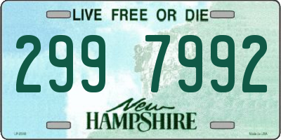NH license plate 2997992