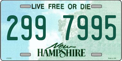 NH license plate 2997995