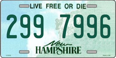 NH license plate 2997996