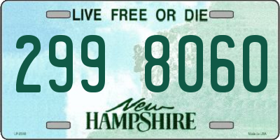 NH license plate 2998060