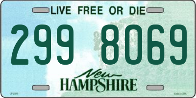 NH license plate 2998069
