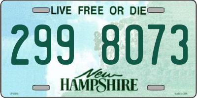 NH license plate 2998073