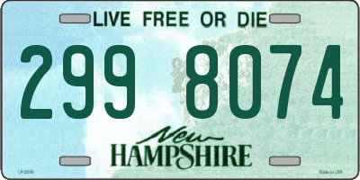 NH license plate 2998074