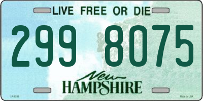 NH license plate 2998075